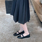 Damen Ballerinas mit dekorativem Schleifenakzent und glänzender Spitze
