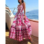 Damen Maxikleid mit elegantem, floralen Print R&B