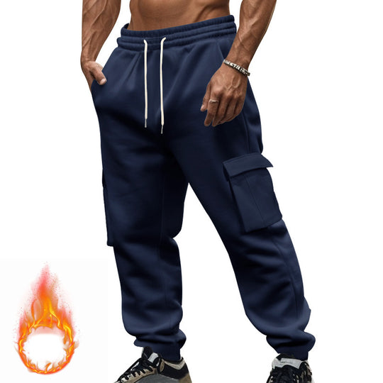 Herren cargo Jogginghose mit praktischen Seitentaschen und verstellbarem Kordelzug R&B
