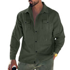 Herren Cord-Jacke mit praktischen Taschen und klassischem Schnitt R&B