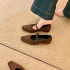 Damen elegante Ballerinas mit modischem Riemen und komfortablem Fußbett R&B