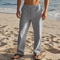 Herren Bequeme Strandhose mit verstellbarem Kordelzug und leichten Materialien R&B