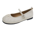 Damen Ballerinas mit modischem Riemchen und femininer Faltenoptik R&B