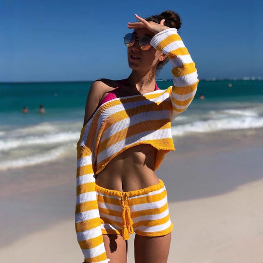 Damen lässiges Strand-Outfit R&B