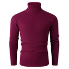 Herren Rollkragenpullover aus geripptem Strick R&B