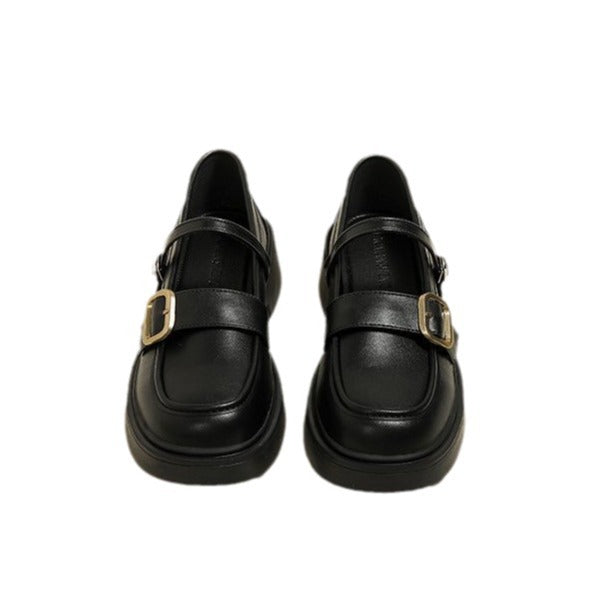 Damen elegante Mary Jane Schuhe mit modischem Schnallenakzent R&B