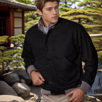 Herren elegante Übergangsjacke mit hohem Kragen R&B