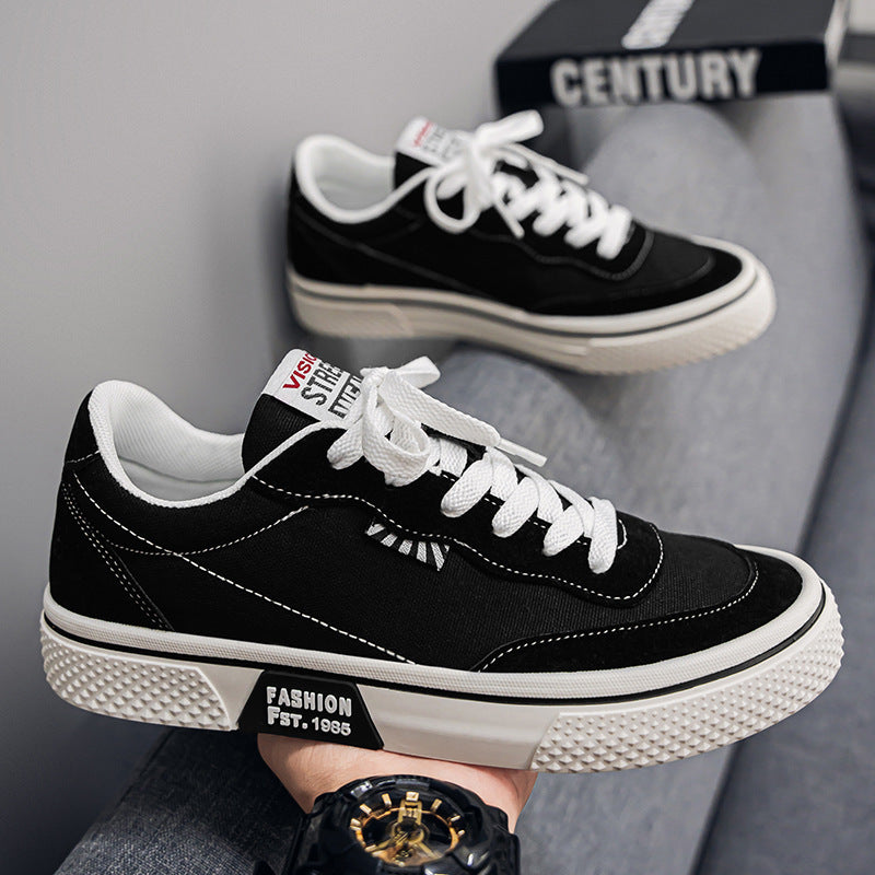 Damen Modische Sneakers mit strapazierfähigem Canvas-Obermaterial und dämpfender Laufsohle