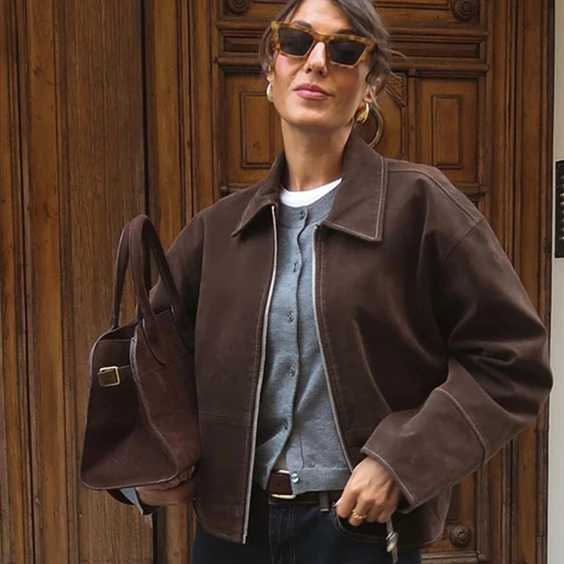 Damen Elegante Oversized-Jacke im lässigen Stil R&B