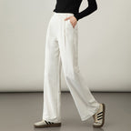 Damen Weite Stoffhose elegant verarbeitet
