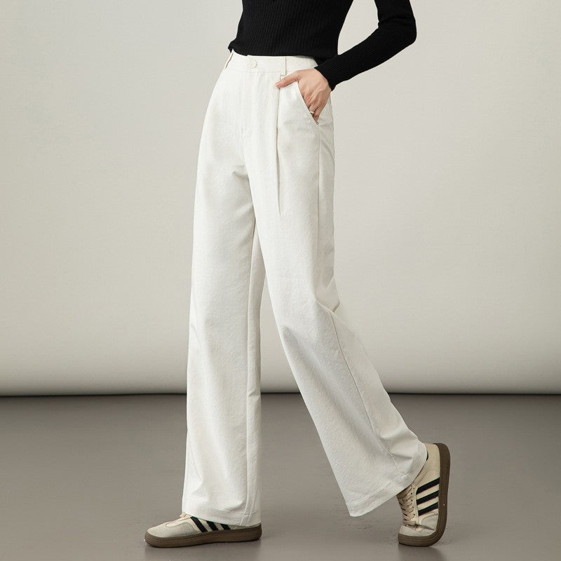 Damen Weite Stoffhose elegant verarbeitet