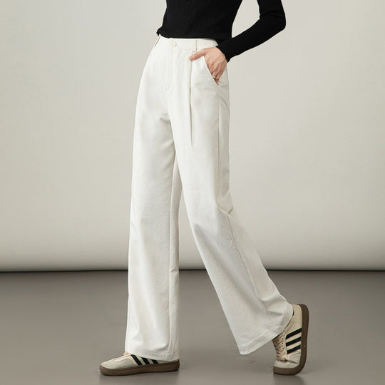 Damen Weite Stoffhose elegant verarbeitet