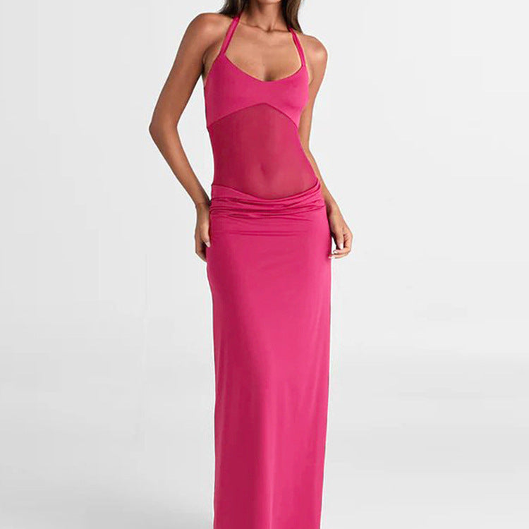 Damen Maxikleid mit raffiniertem Cut-Out und figurbetontem Design R&B