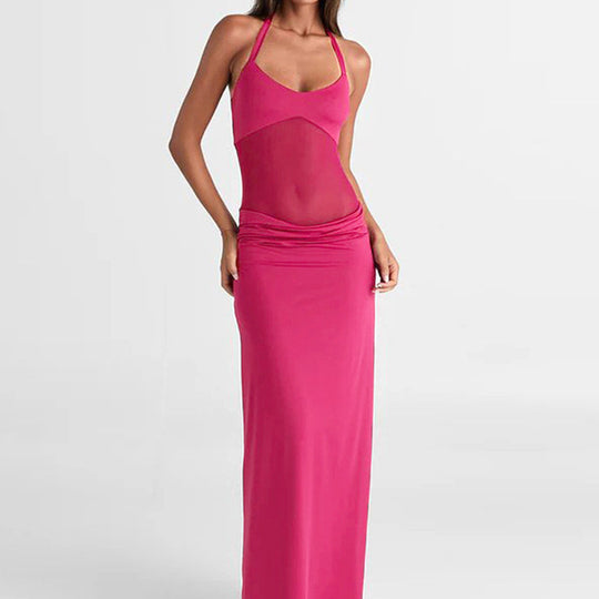 Damen Maxikleid mit raffiniertem Cut-Out und figurbetontem Design R&B