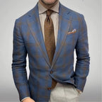 Herren modischer karierten Blazer mit hohem Tragekomfort und eleganten Details R&B