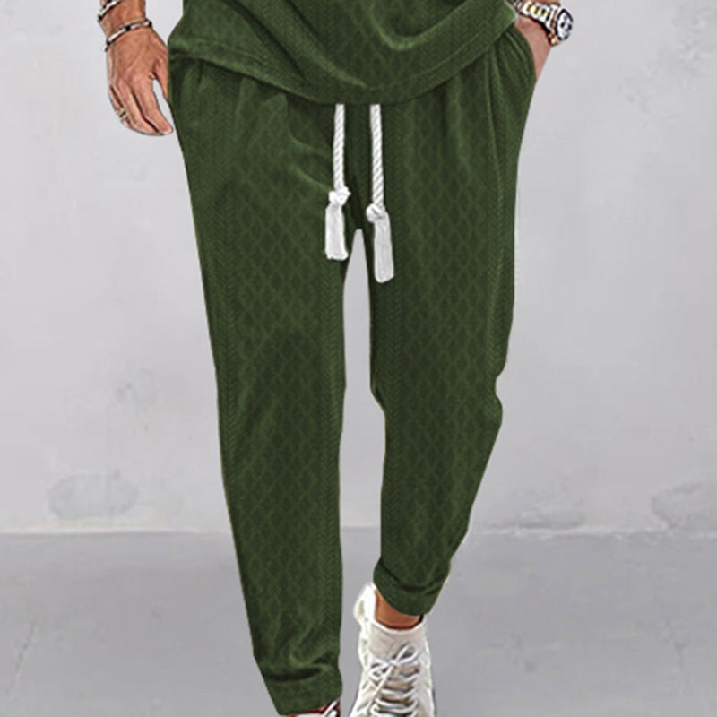 Herren Stylish Freizeit-Hose mit elastischem Bund und praktischen Taschen R&B