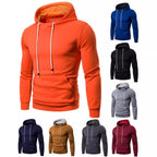 Herren Sportlicher Kapuzenpullover aus weichgewR&Btem Material mit praktischer Kängurutasche R&B