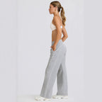 Damen Sportliche Freizeithose mit weitem Schnitt und praktischen Taschen R&B