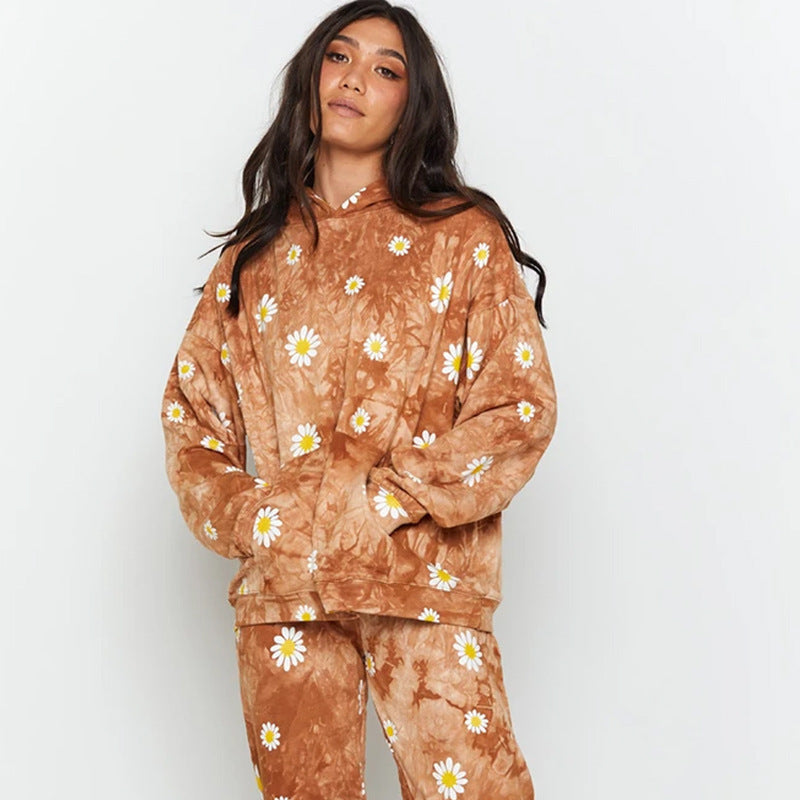 Damen Kapuzenpullover mit floralem Muster R&B