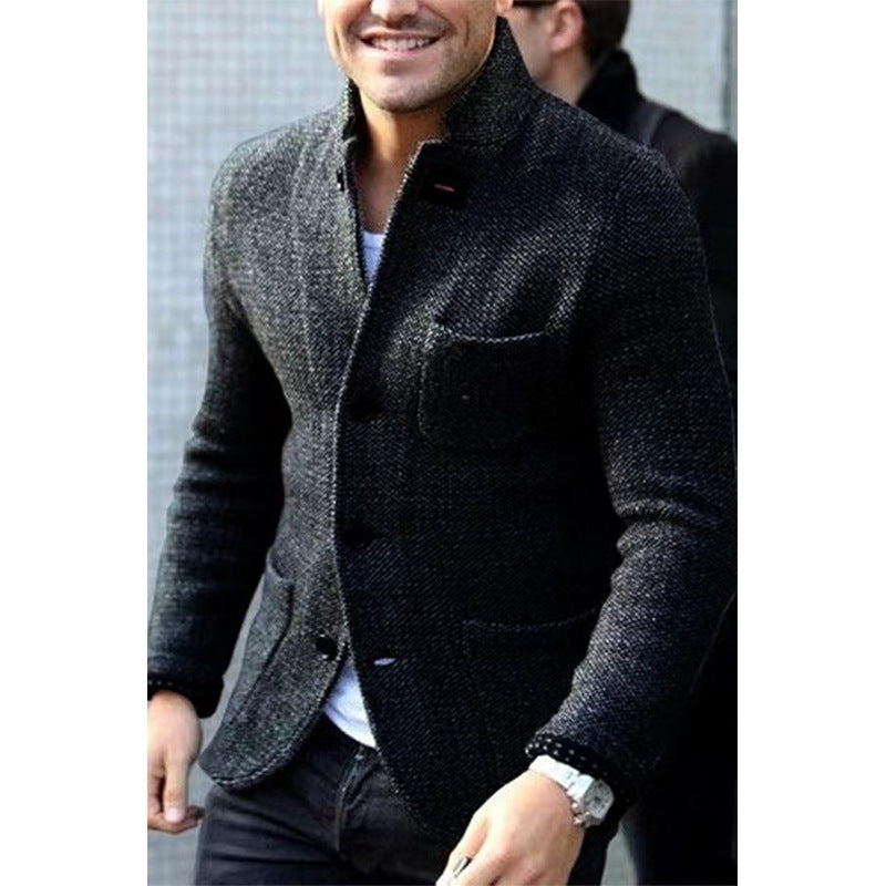 Herren Casual Chic Strickblazer R&B