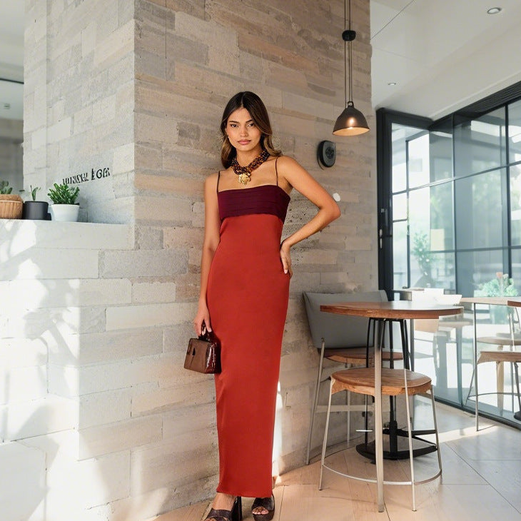 Damen Elegantes, schulterfreies Abendkleid mit Raffungen und Beinschlitz R&B