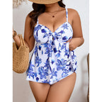 Damen Tankini mit floralem Design und schmeichelndem Schnitt R&B
