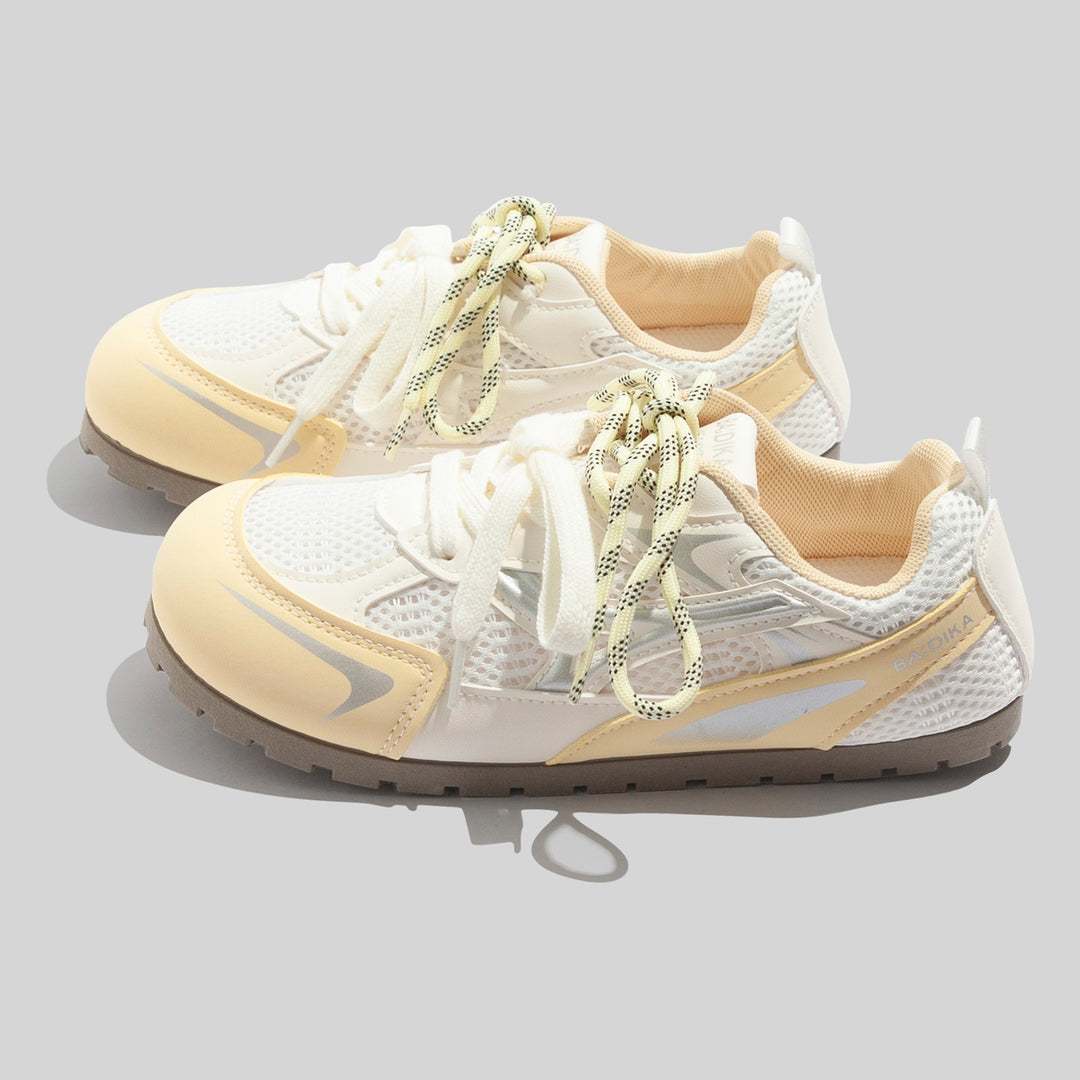 Damen Atmungsaktive Multifunktionssneakers mit elastischen Schnürsenkeln und rutschfester Sohle R&B