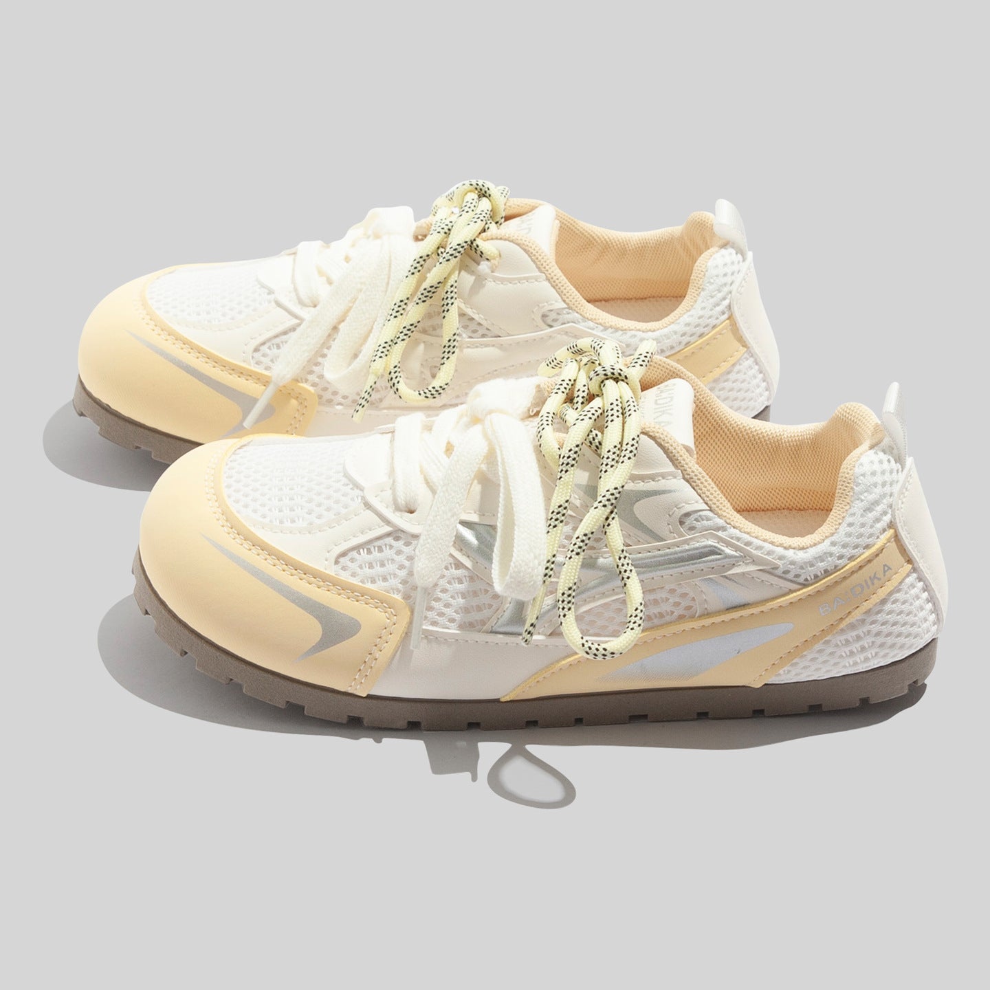 Damen Atmungsaktive Multifunktionssneakers mit elastischen Schnürsenkeln und rutschfester Sohle