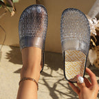 Damen Elegante und bequeme Flip-Flops mit glitzernden Akzenten R&B