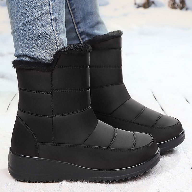 Damen Winterstiefel mit warmem Futter und rutschfester Sohle R&B
