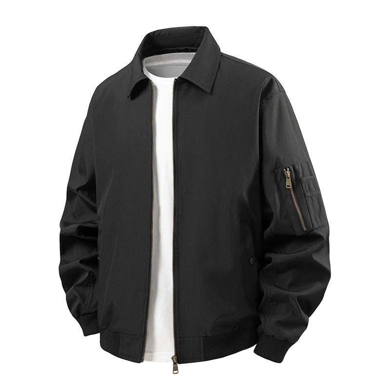 Herren sportliche Bomberjacke mit praktischen Reißverschlusstaschen R&B