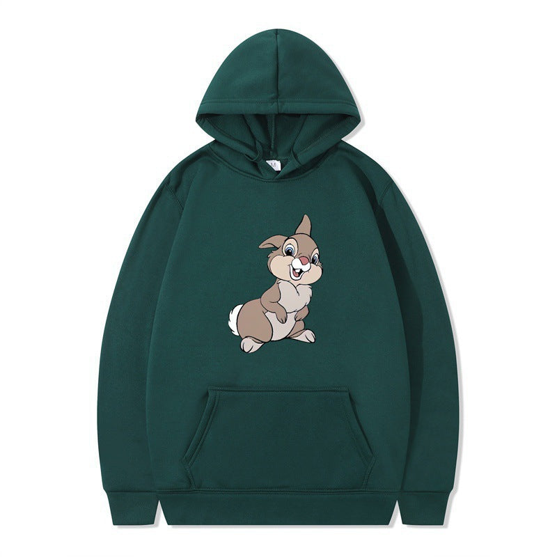 Damen Kapuzenpullover mit niedlichem Hasen-Design und bequemen Kängurutaschen R&B