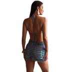 Damen Strandkleid mit glitzernden Details R&B