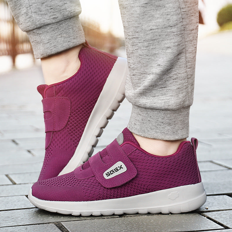 Damen Sportschuhe mit verstellbarem Klettverschluss und atmungsaktivem Mesh-Obermaterial R&B