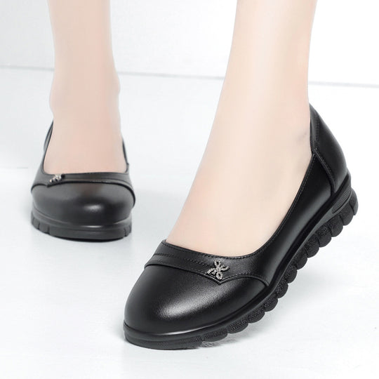 Damen Ballerinas mit dämpfendem Fußbett und dekorativen Schmuckdetails R&B