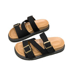 Damen Komfortable Sandalen mit verstellbaren Schnallen und weichem Fußbett EB