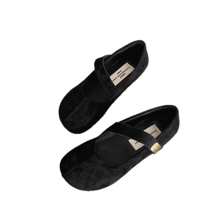 Damen Schicke Ballerinas mit Leo-Muster