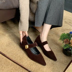 Damen elegante Ballerinas mit modischer Riemchenverzierung und hochwertigem Obermaterial R&B
