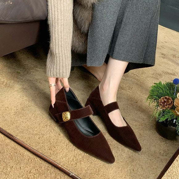 Damen elegante Ballerinas mit modischer Riemchenverzierung und hochwertigem Obermaterial R&B