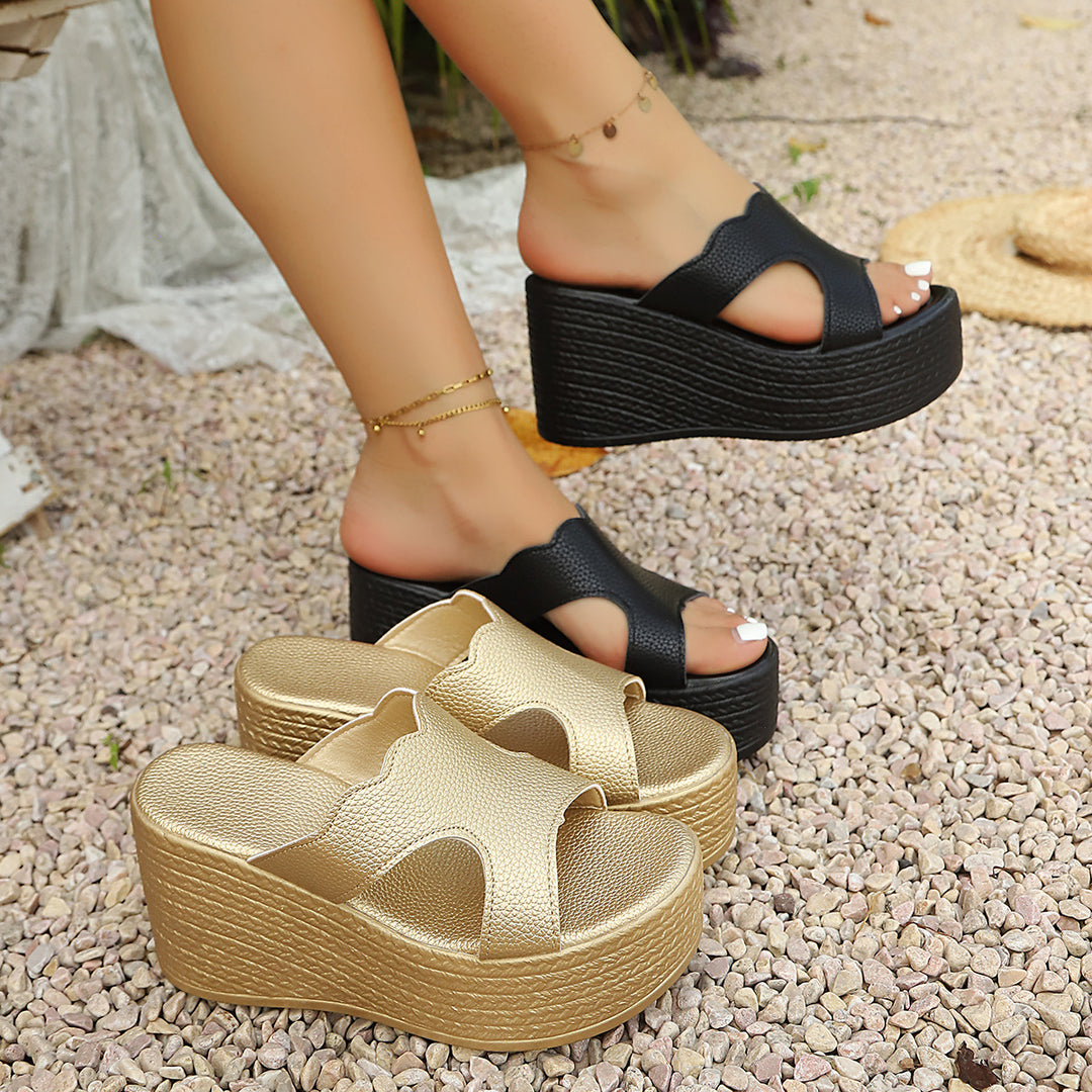 Damen Elegante Wedge-Sandalen mit modischem Design R&B