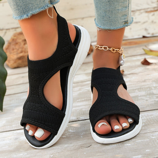 Damen Sportliche und luftige Freizeitsandalen mit flexiblem Obermaterial R&B