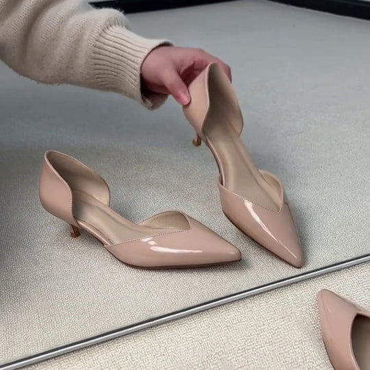 Damen elegante Pumps mit moderner Cut-Out-Optik R&B