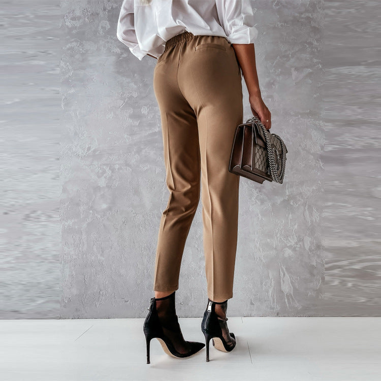 Damen Hochtaillierte Hosen R&B