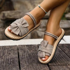 Damen Komfortable und elegante Sandalen mit modischer Schleifen-Applikation R&B