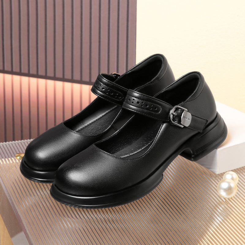 Damen Mary Jane Ballerinas mit verstellbarem Riemen und komfortablem Fußbett R&B
