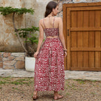 Damen Maxikleid mit geometrischem Muster R&B