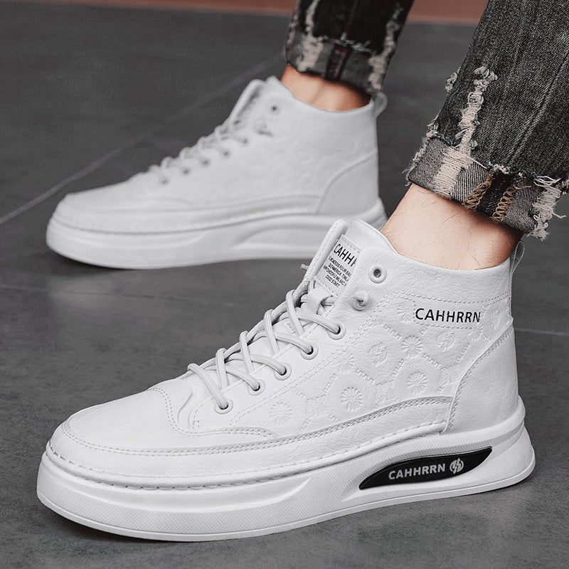 Damen Modische High-Top Sneakers mit atmungsaktiver Oberflächenstruktur R&B