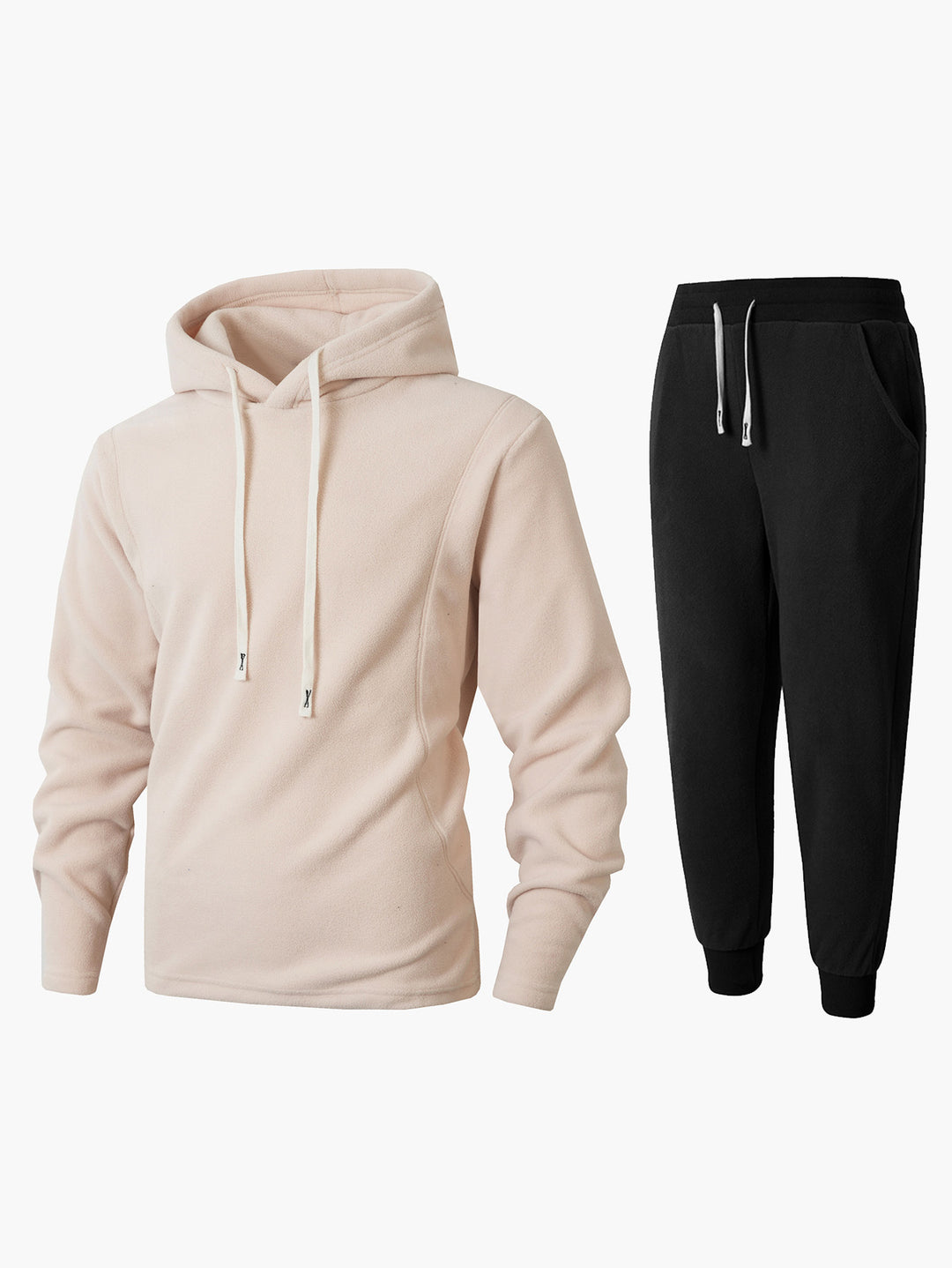 Damen Kuscheliger Fleece-Hoodie und Jogginghose Set R&B