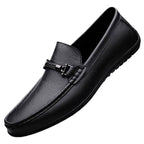 Damen Elegante Mokassins aus hochwertigem Leder mit modischem Schnallenverschluss R&B