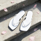 Damen modische Zehentrenner-Sandalen mit bequemem Fußbett R&B